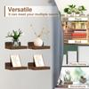 4 Pcs Wood Floating Shelves Small Wall Shelves Wall Mounted Floating Wall Shelves Decorative Wall Storage Shelves 12.5x12.5x5cm