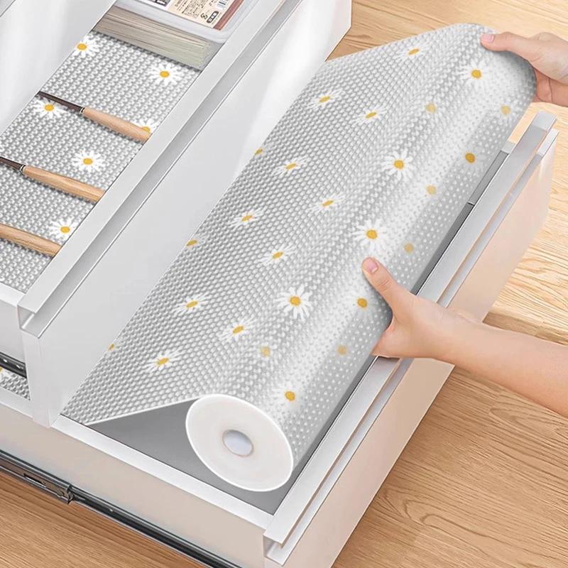 EVA Waterproof Cabinet Mat Convenient Placemats Moisture-proof Drawer Mat Reusable Drawer Liners Non-slip Refrigerator Ma