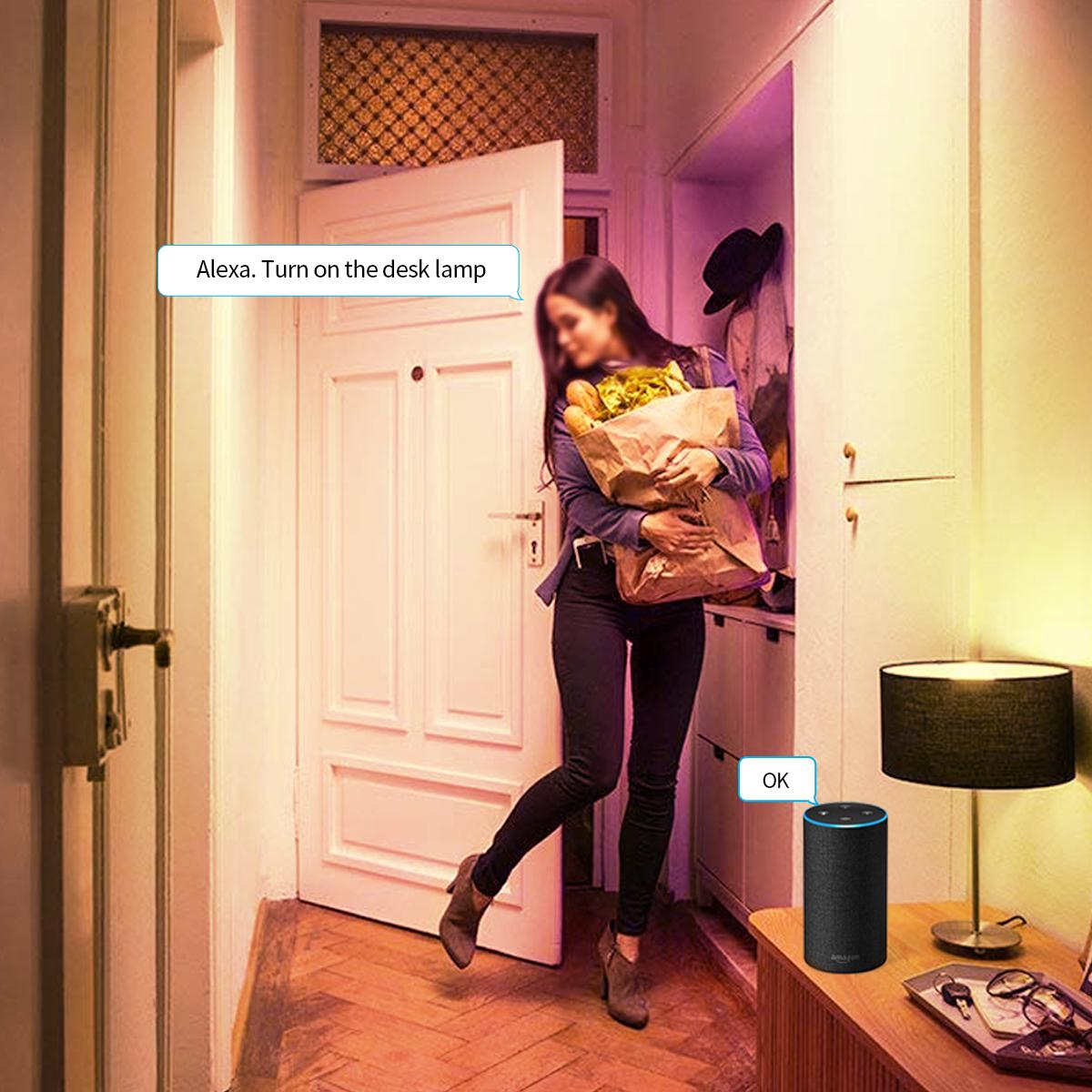 Tuya Wi-Fi E27 Светодиодная лампа RGBCW Светодиодная лампа Alexa Smart Bulb — фото 8