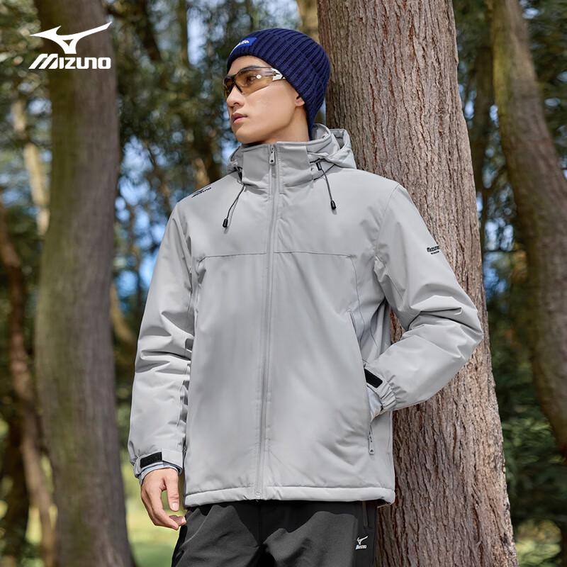 Mizuno Men's Hooded Outdoor Padded Jacket