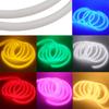 220V Neon LED Strip Light 360 Degree Round Tube Red/Green/Blue/Warm White Flexible Rope 120Leds/m Waterproof EU Power Home Decor
