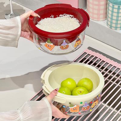 Bassin à fruits creux à double couche Panier de lavage et d'égouttage pour fruits Panier de lavage domestique pour fruits et légumes