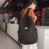 Large-capacity High School Student Simple Schoolbag Women's New Niche Design Contrasting Color Junior High School Student Backpack Men's Computer Back