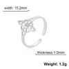 Witch Knot Ring for Women Stainless Steel Adjustable Open Finger Rings New Witchcraft Amulet Jewelry Birthday Gift