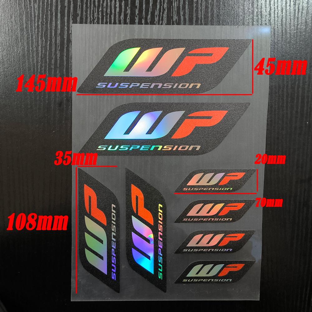 Reflective WP Suspension Sticker Shocker Damper Decal For KTM Honda Yamaha Suzuki Kawasaki Ducati