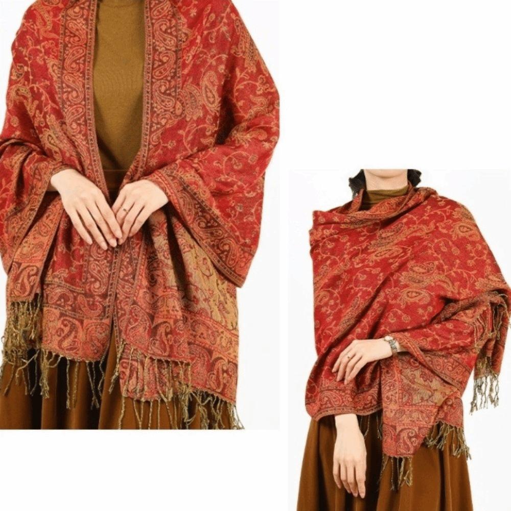 Ethnic Style Sunscreen Shawl Sun Protection Cashmere Scarf Soft Paisley Shawl  Travel
