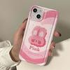Ins Silikon Soft Clear Telefon Fall Für Iphone 11 13 Promax 12promax 14 Pro Max Cartoon Kaninchen Rosa Hase zurück Abdeckung Capa