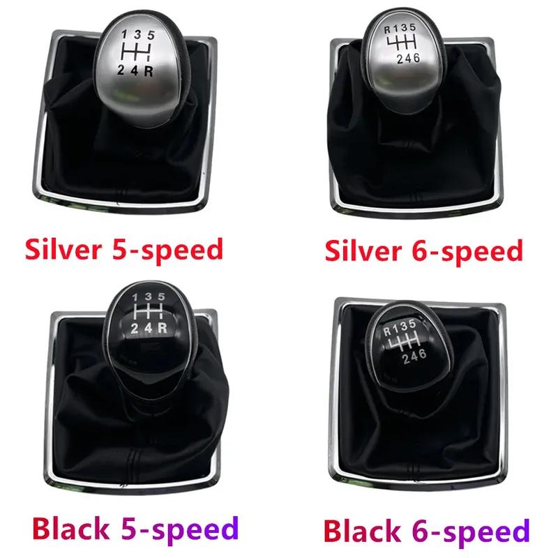 For Ford Focus Mk2 2005-2012 New 5/6 Speed Gear Shift Knob Lever HandBall Gaiter Boot Leather Cover High Quality Car Accessories