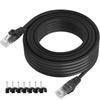 Postta LAN Flame Weather Category 6 Ethernet Cable Cable, 50m, CAT6, Outdoor, Retardant, Resistant, POE, Double-Coated, Snip-Resistant,