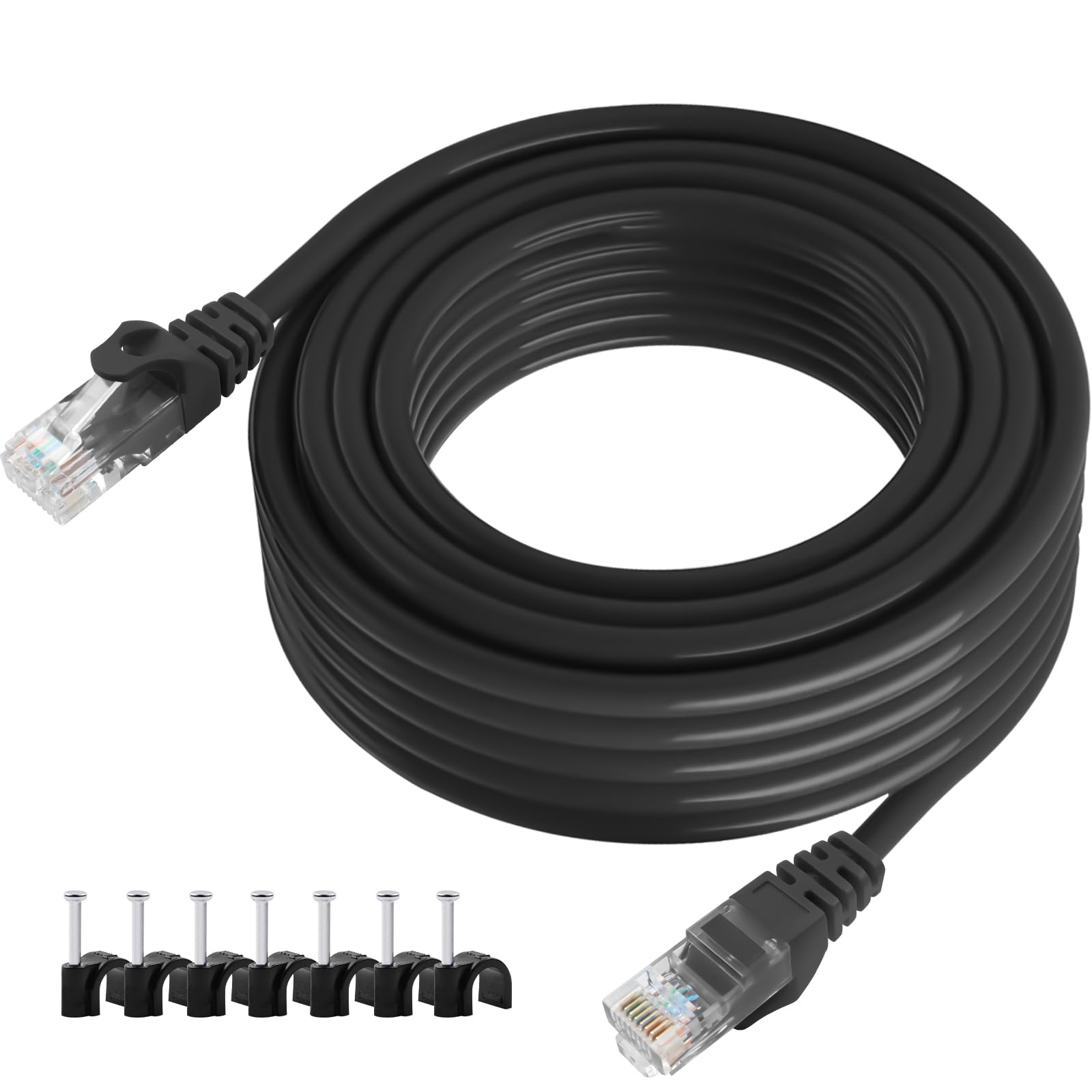 

Postta LAN Flame Weather Category 6 Ethernet Кабель, 50м, CAT6, Зовнішній, Вогнестійкий, Стійкий, POE, Подвійне покриття, Стійкий до порізів,