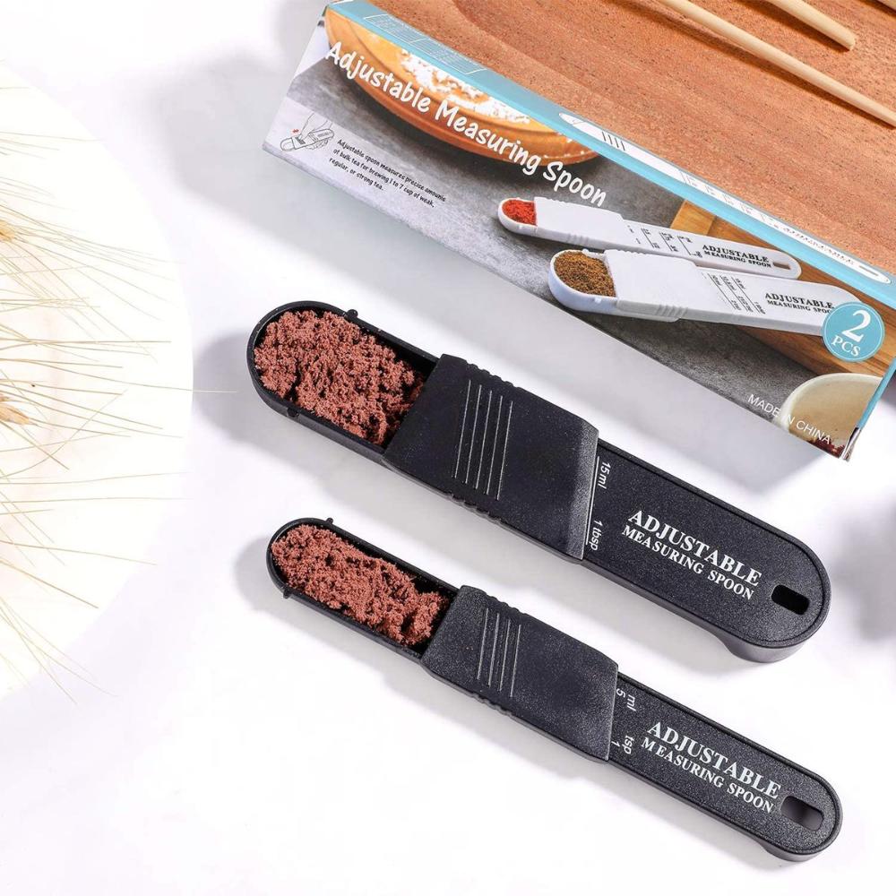Tea Adjustable Tablespoon with Scale Baking Tool Measuring Cups Measuring Spoons Set Sugar Scoop