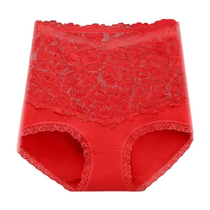 Damen Spitze High-Waist Bauchweg-Slips Antibakteriell Formend Po-Lifting Slips