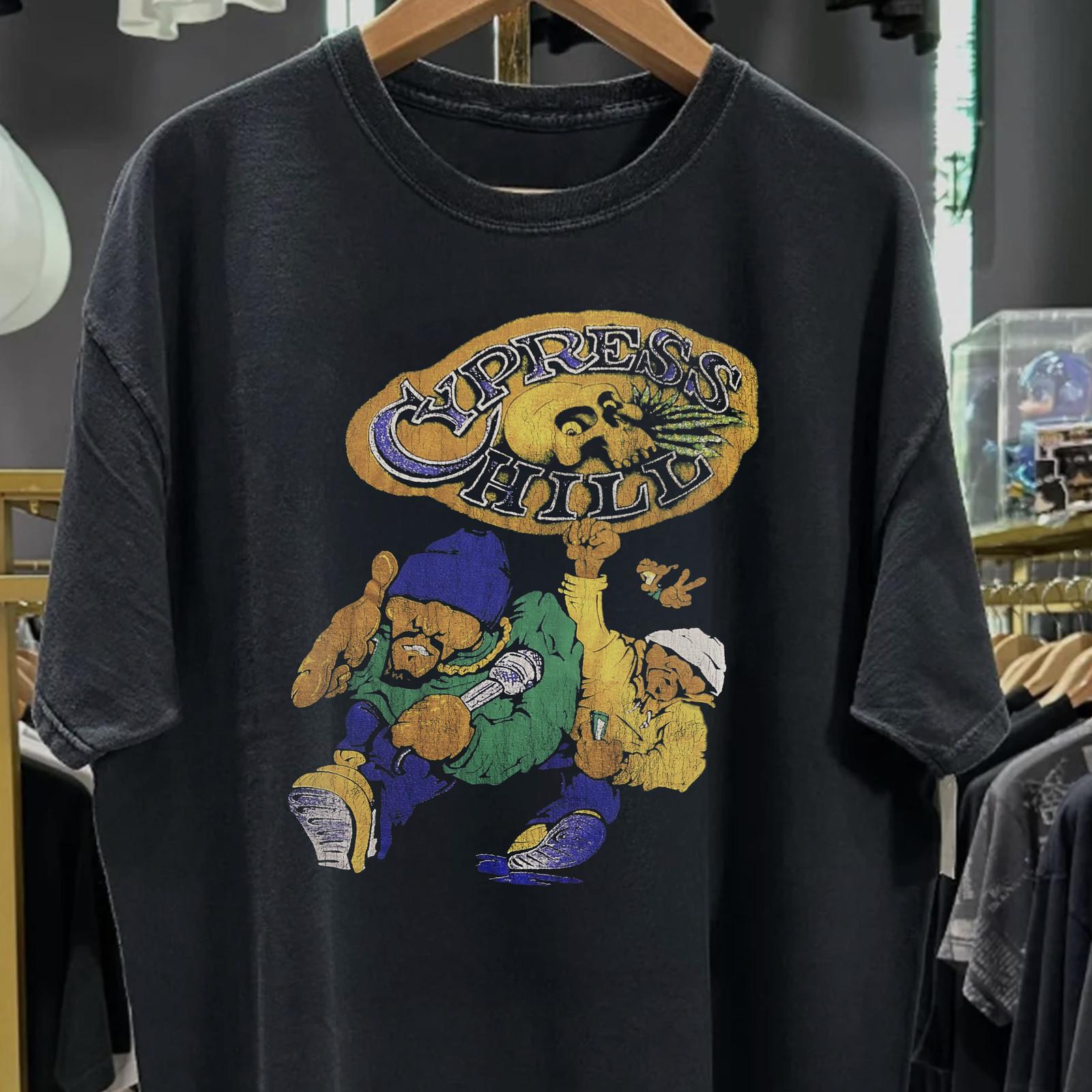 90s Cypress Hill Aged T-Shirt Black XXL S