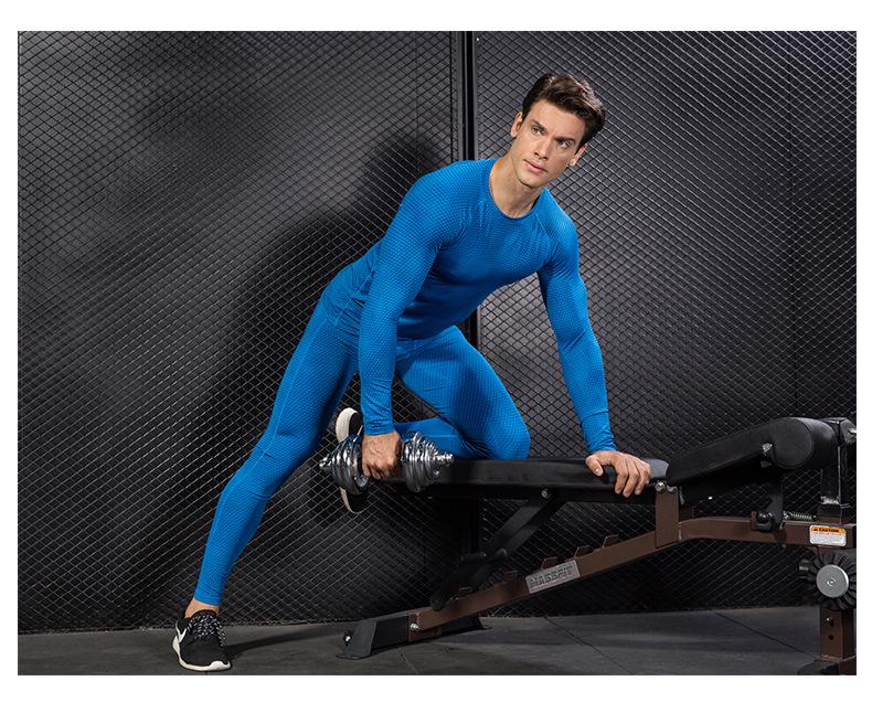 Men's 3D Print Quick-Dry Stretch Compression Running Leggings