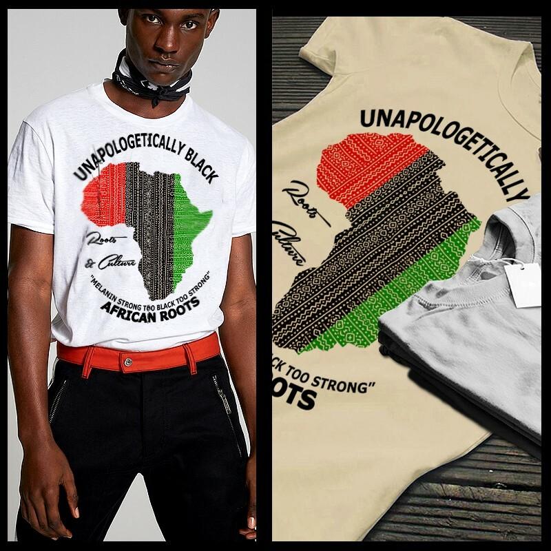 

African Map T-Shirt Africa RBG Flag Color Black Ancestry Melanin XL white 4XL