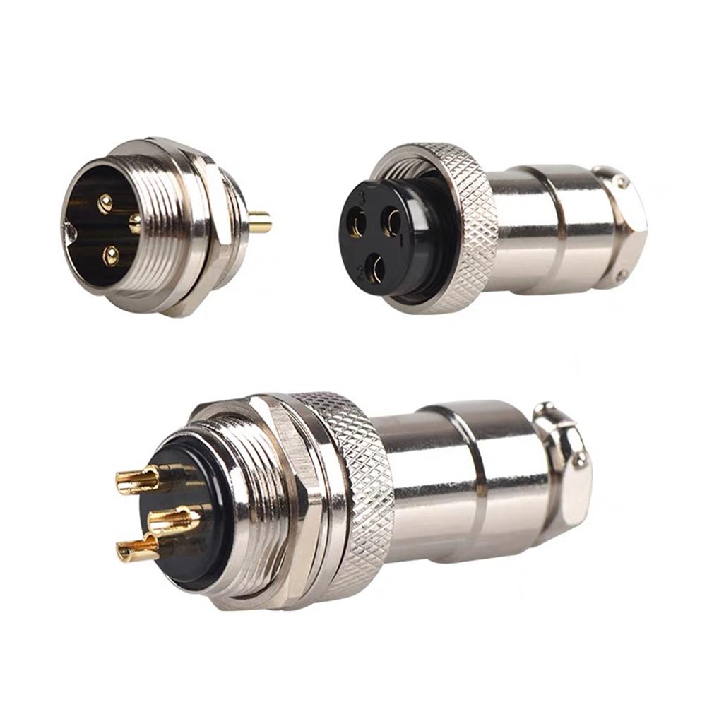 10pcs Aviation Connector For GX16 3/6 Pin Zinc Alloy Aviation Socket Connector For Electrical Connections Power Tools Parts