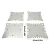 4Pcs Guitar Notched Gauge Ergonomic Guitar Setup Tools Metal Fretboard Measuring Tool for Bass Acoustic Guitar