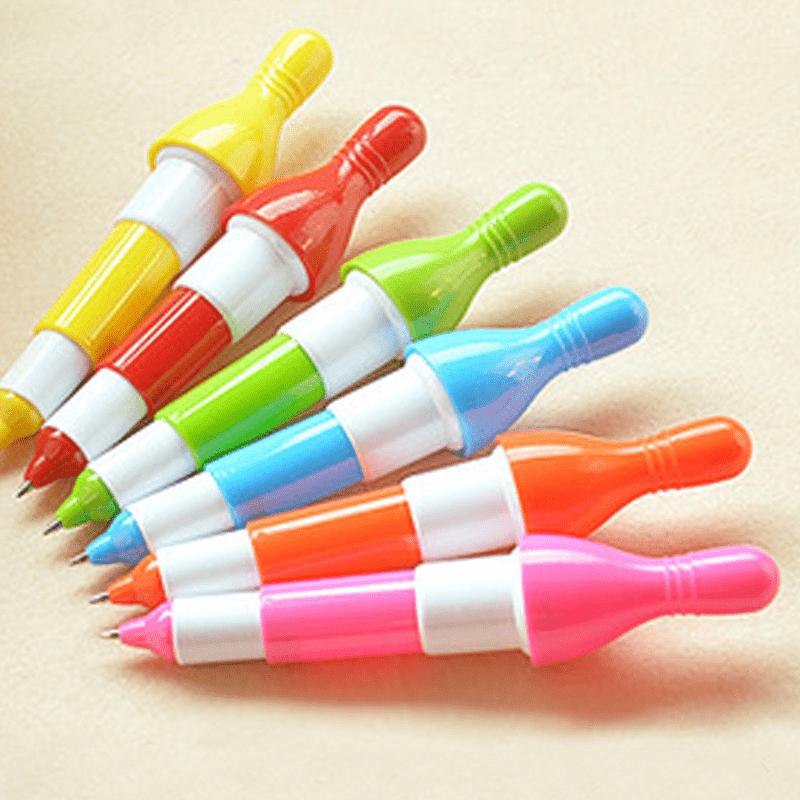 1 stk/5 stk Kulepenn Kreativ skrivesaker Simulering Morsom Bowlingpenn Gaver