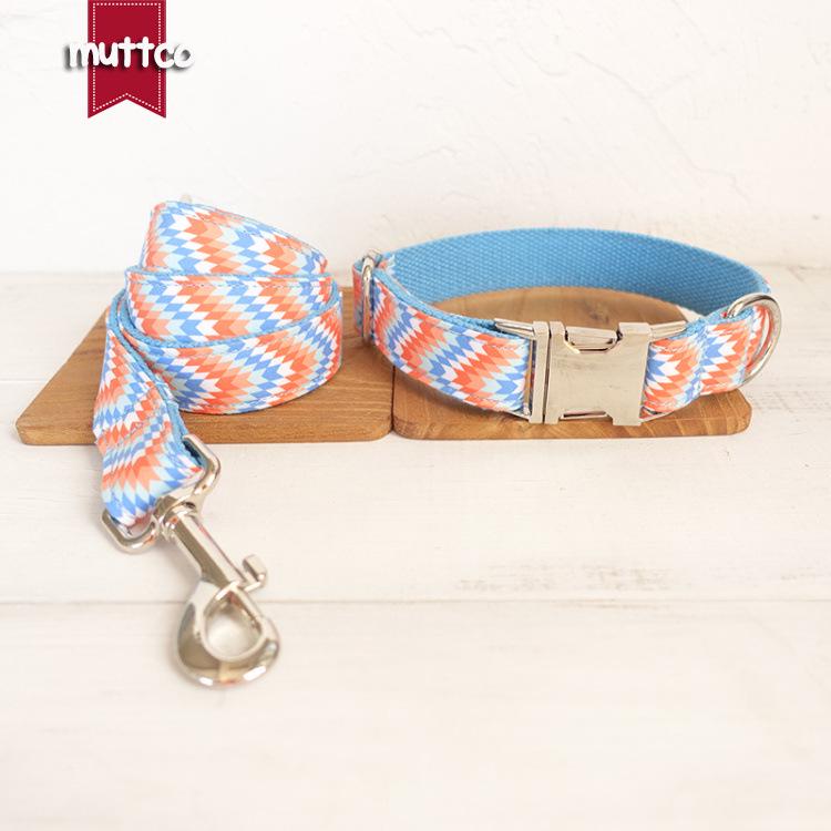 MUTTCO New Portable Dog Running Collar & Leash Set UDC-064 XL