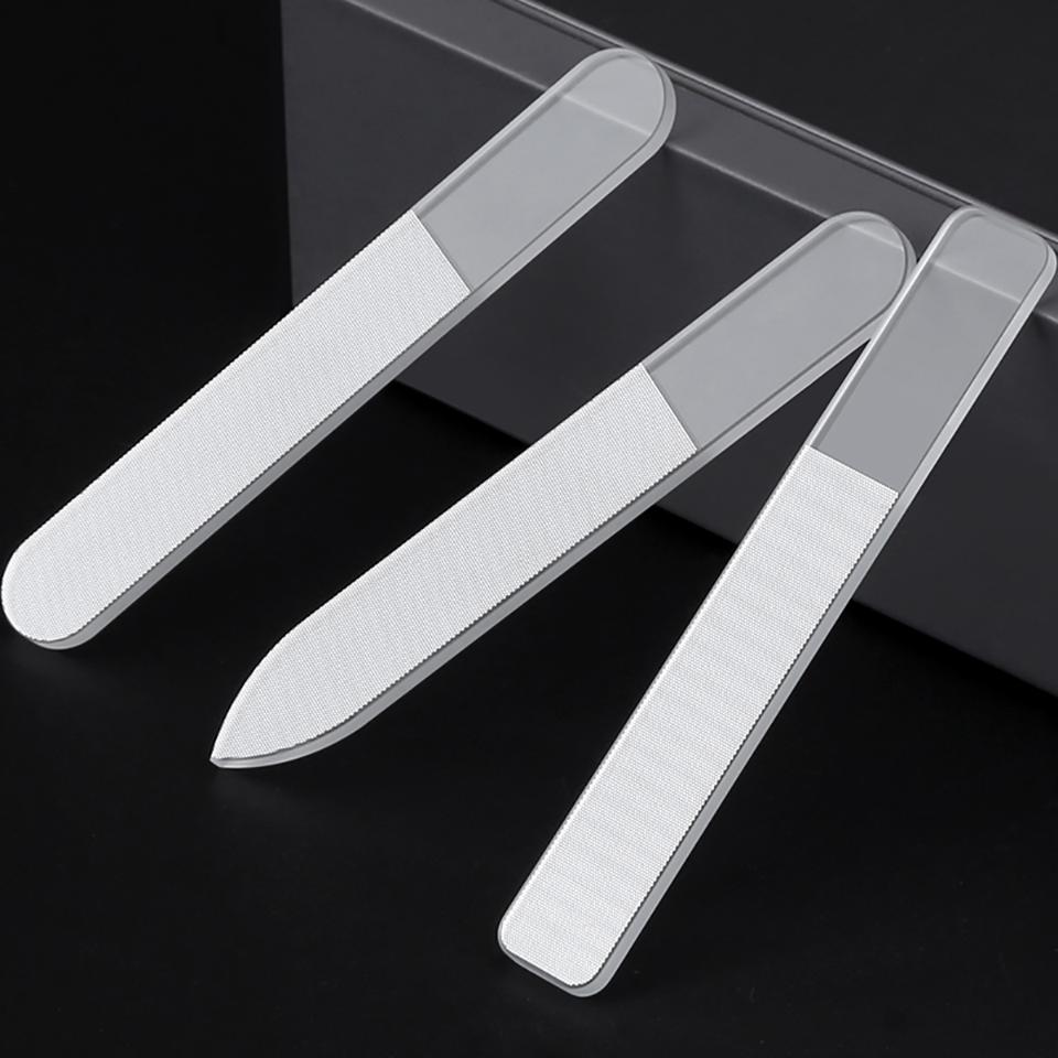 Pile profesionale pentru unghii Pile de slefuit Nano Glass Pile de lustruit Pila de unghii transparente Echipament de slefuire Instrumente pentru manichiura Art HMM