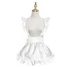 Costume Grembiule da Cameriera Grembiule da Cameriera Arricciato Regolabile per Halloween Cosplay Donna Grembiule da Cucina Grembiule da Cucina Grembiule da Servizio