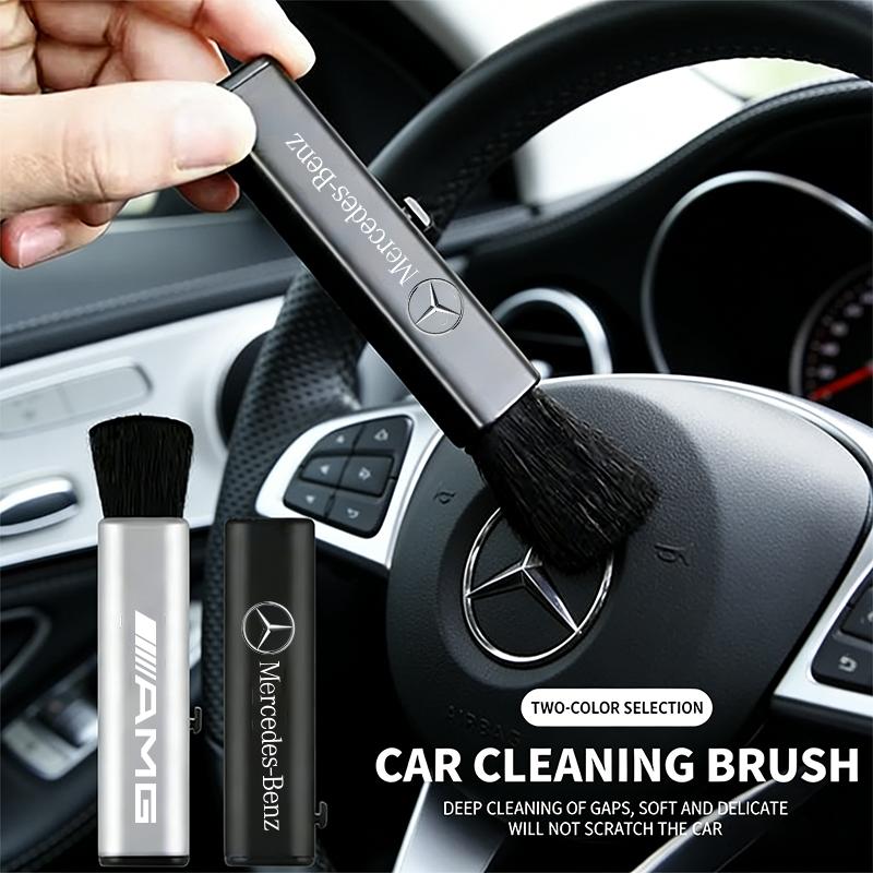 WLX4 Car Fibre Soft Detailing Brush Dashboard Air Outlet Dust Sweeping Brush Auto Cleaning Tools For Mercedes Benz AMG W203 W205 W20