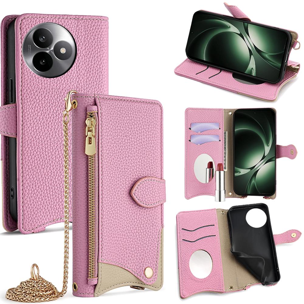 For Xiaomi Redmi K80 Ultra 5G Leather Case Wallet Stand Cover Irregular Tail Style with Chain Strap