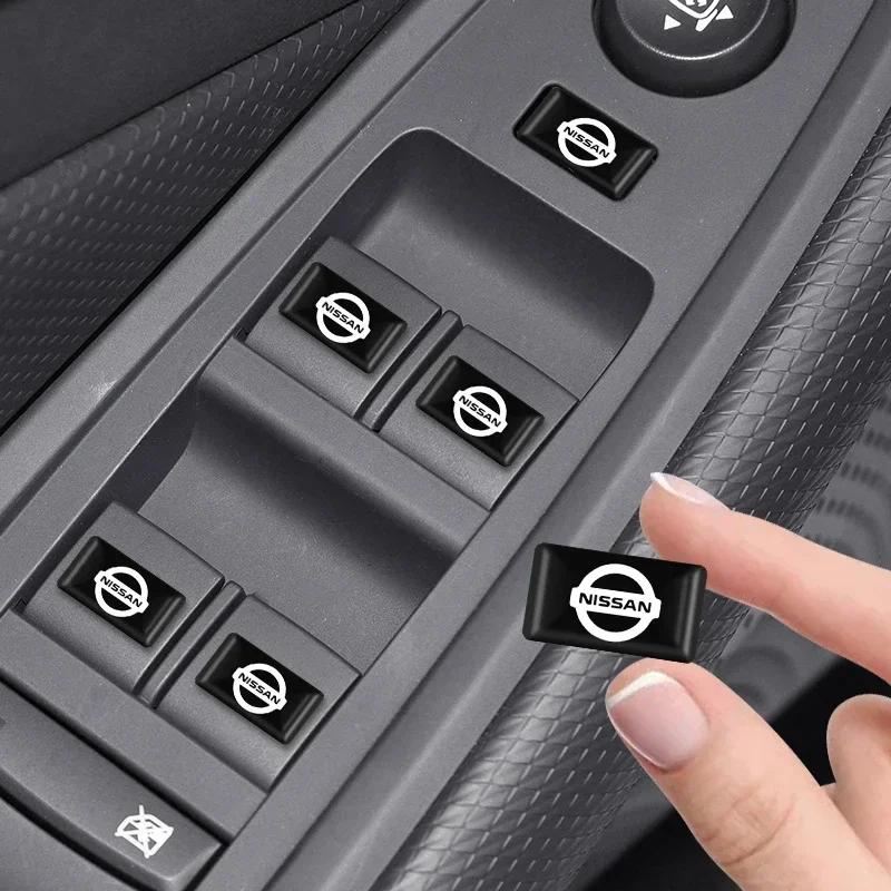 10PCS 3D Epoxy Steering Wheel Decor Sticker Car Styling Interior Decals For Nissan Nismo Micra Qashqai Altima Maxima Sentra