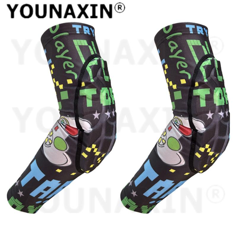 1 Pair Unisex Girl's Running Basketball Arm Guard Sleeve Brace Child Football Baseball Boy Cycling Sports Support Elbow Pad