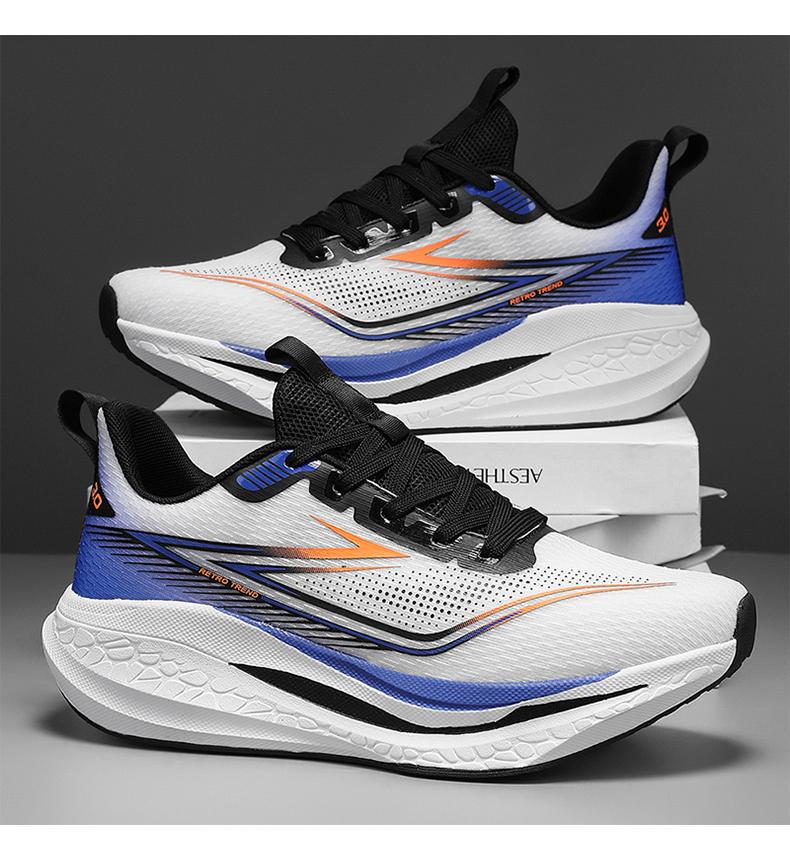 New Men's Outdoor Mesh Breathable Sports Shoes, Running Casual Board Shoes, Cushioned Soles, 36-48 Size Running Shoes