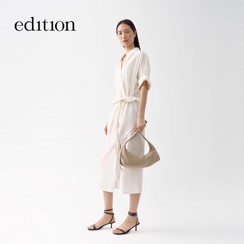 

Edition Women s Faux Two-Piece Silk Cotton Shirt Dress S