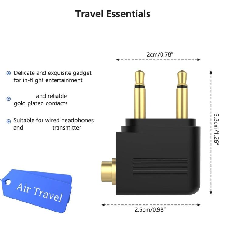 Aircraft Grade Headphone Adapter With Low Latency Bluetooth-compatible Transmitter Double Device Sharing