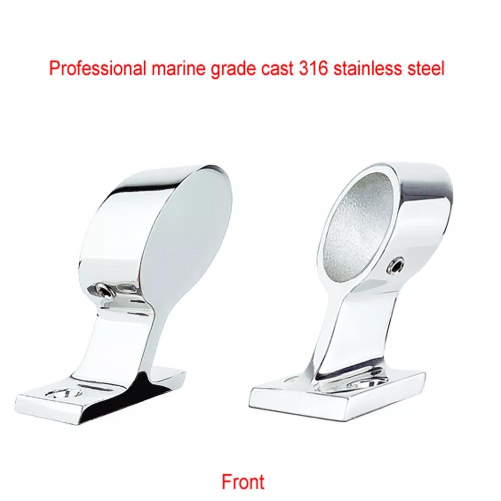 25mm Angles 316 Stainless Steel Boat Hand Rail Fitting Marine Railing Support Bracket Tube Stanchion Hardware Yacht Accessories
