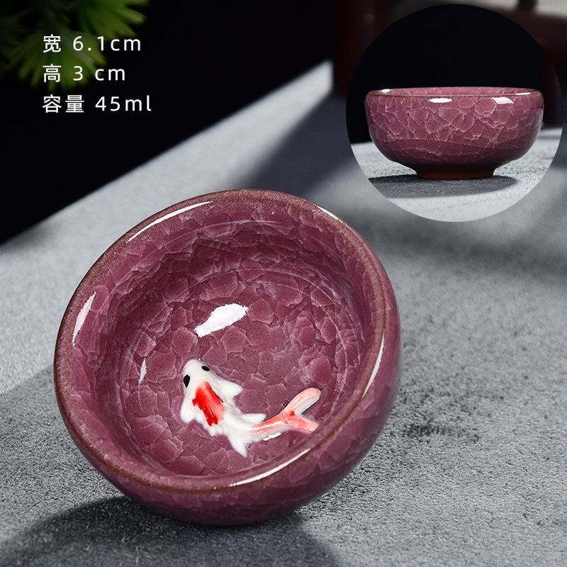 

Фарфоровая чайная чашка в форме рыбы из селадоновой глины, маленькие чайные чашки в форме карпа, чайная утварь в стиле кунг-фу, персонализированные керамические приборы для дегустации чая улун