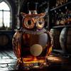 Karafka na whisky 350ml Tvar sovy Vintage karafka na víno Skleněná láhev pro otce přítele dědečka strýce muže tátu