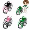 Safe Plastic Material Miniature Wheelchair Toy Simulation Wheelchair Model  For Dolls