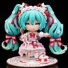 Hatsune Q Posket Magical Mirai Movable Face-Changing Hand-Painted Clay Figure 1940# Boxed Ornament