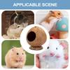 Safe Hamster Hideout Hut Pet Chew Toy Semi-closed Guinea-pig Nest Small Pet Coconut Cages Toy for Hedgehog Gerbil