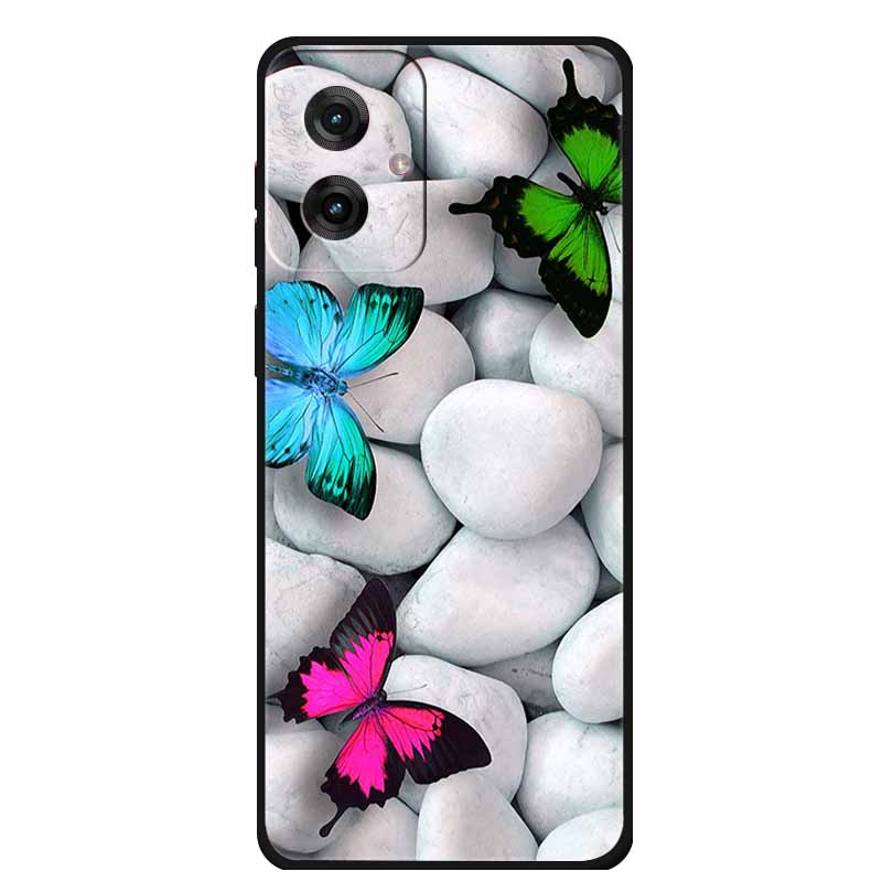 Etui do Motorola Moto G55 5G Luksusowe Miękkie Silikonowe TPU Tylna Osłona Etui na Telefon dla MotoG55 Ochronne Odporne na Wstrząsy Kolorowe Fundas