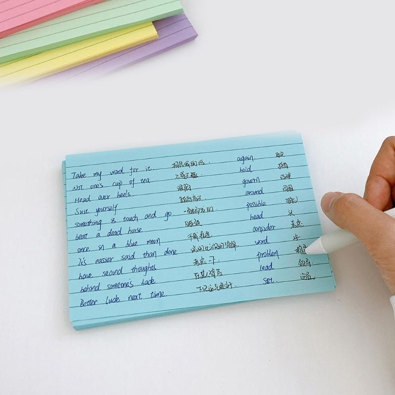 900 Sheets Multipurpose Colorful Notepaper Double Sided Lined Notepads Ruled Memo Sheet For Office School Supplies