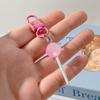 Cute Resin Candy Lollipop Keychain Mini 3D Simulation Food Key Rings For Women Girls Handbag Pendant Diy Kids Jewelry Gifts