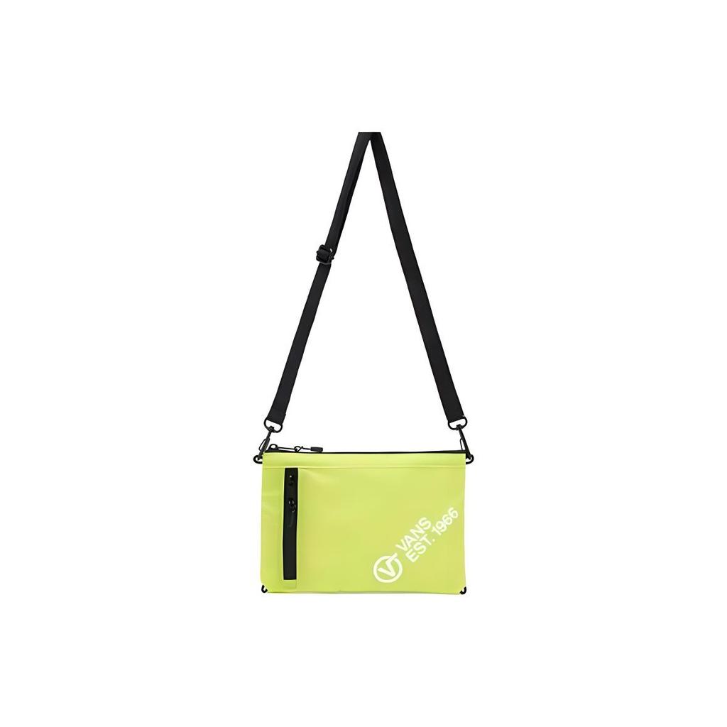 Vans Sports Casual Polyester Crossbody Shoulder Bag Unisex bags Fluorescent-Green VN0A4BP3ZUD