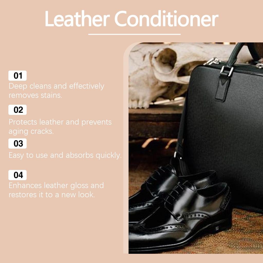 Leather Cleaning And Care Cream Deeply Nourishes And Repairs Scratches Suitable For Leather Bags, Furniture, Car Seats And High-end Maintenance