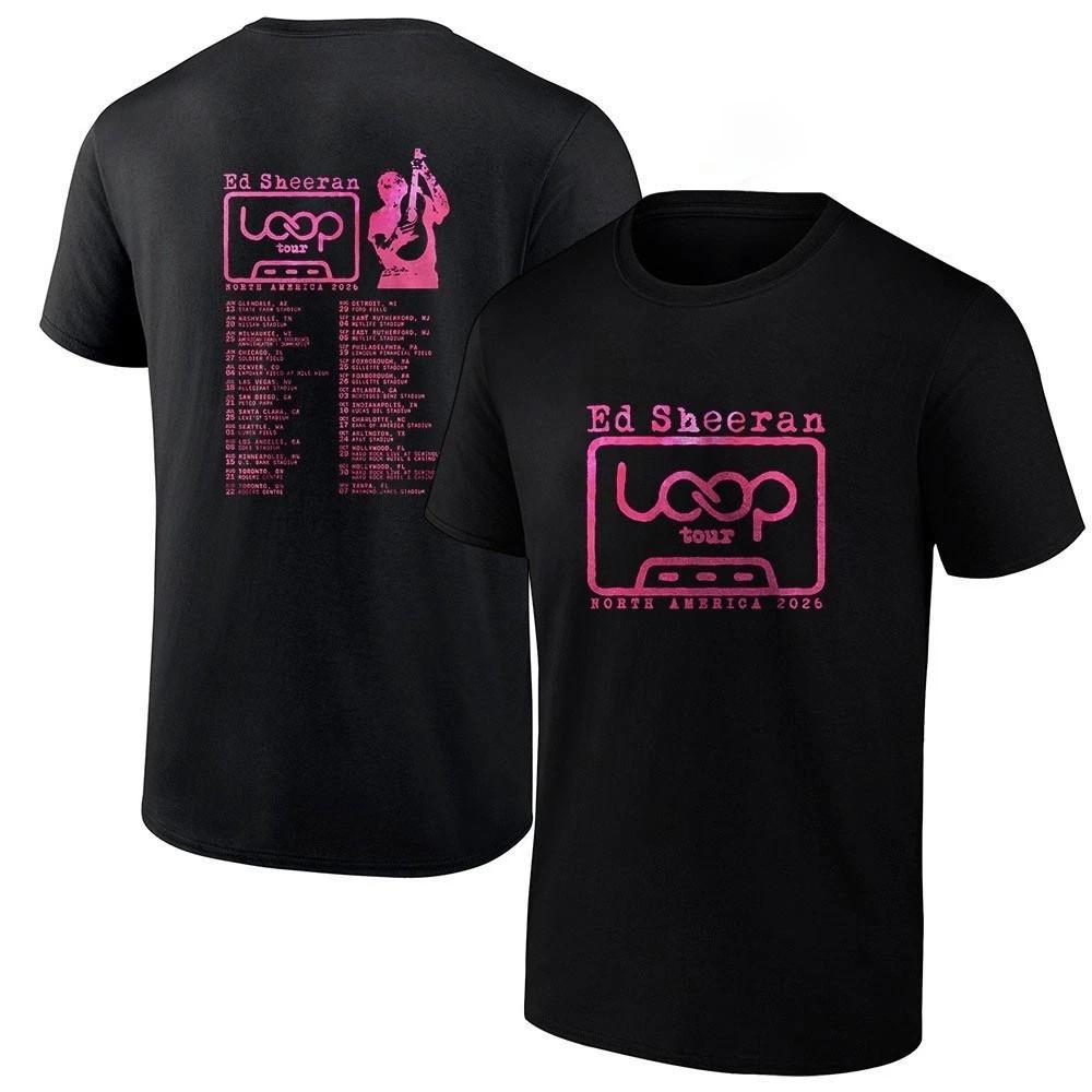 Ed Sheeran Loop Tour 2026 North America Unisex T-Shirt S-4XL XXXXL