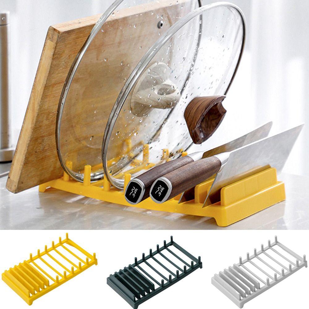 

Желтый/зеленый/серый многофункциональная миска, держатель для крышки, пластиковые сливные стеллажи для хранения дома