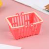 Shopping Basket Toys Kids Mini Supermarket Shopping Hand Basket Model Dollhouse
