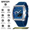 Sanda Trendy Men's Dual Display Luminous Waterproof Electronic Watch - Casual and Versatile with Countdown Timer