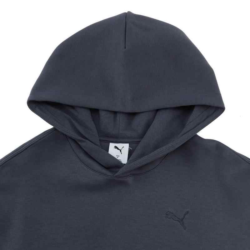 Puma American Style Solid Color Hooded Pullover Sports Sweatshirt Unisex Sweatshirt Dark-Gray 631384-69