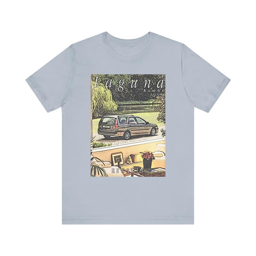 

Laguna Car Retro Art Short Sleeve Tee Shirt Graphic Print Crewneck Unisex Gift XL