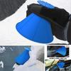 Magic Ice Scraper for Car Windshield, 4pcs Set with Round Scraper, Refueling Funnel, Snow Shovel, Wiper Brush, Quick Ice Removal Tool